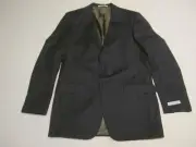 Hickey Freeman Jacket Mens 40 Long Blue Milburn Two Button Stripe Worsted Wool