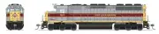 Broadway Limited 9002 HO Scale EMD SD45 Low-Nose - Standard DC - Stealth -- Erie