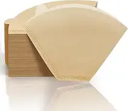 Weenkilly #2 Cone Coffee Filters,400 Count Premium Coffee Filter,2-6 Cup,Disposable Coffee Filters for Drip Coffee Makers and Pour Over (400, Brown)