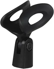 ifundom Adjustable Rotatable Microphone Clip Microphone Holder for Handheld Durable Black Design for Desktop Use and Secure Grip Dynamic Mics