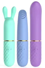 Adam and Eve Triple Pleasure 3 Piece Vibrator Gift Set