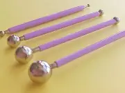 Dotting Tools Set of 4 | Texturing Tools Dot Pens | Polymer Clay Tools Playdough