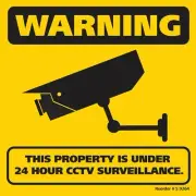300x300mm CCTV Surveillance Corflute Sign