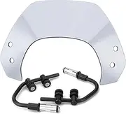 Motorcycle Windshield Windscreen Air Deflector Sprint125 Sprint150 Scooter Accessories Compatible with Vespa Sprint 125 150 2016-2022(Model 3)