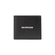 [Balenciaga] Balenciaga-Black Cash Square Fold Wallet-Uomo OS OS