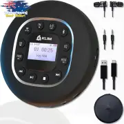 Portable CD Player Walkman with Headphones Radio FM MP3 SD Card Bluetooth