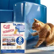 Cat Scratch Furniture Protector: 8 Pcs Couch Protectors 8 Pcs, Transparent