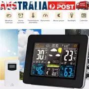 LCD Digital Wireless Weather Station Indoor Outdoor Thermometer Calendar Clock