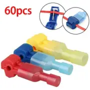 60 X Quick Splice Wire Terminal Connectors For Kit Insulated 22 10 For AWG T