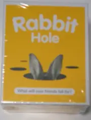 PARTY GAME Rabbit Hole What Will Your Friends Fall for? White Elephant Gift New.