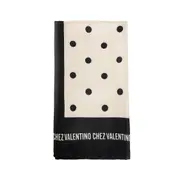 [VALENTINO] Chez Valentino Silk Scarf Black&White