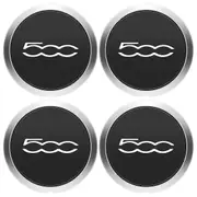 4Pcs 133mm Hubcap for Fiat 500 Wheels Centre Hub Caps Set Silver