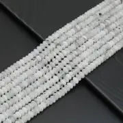 Natural Tourmalated Moonstone Rondelle Faceted Beads for Jewelry Making, 5x8mm