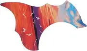 QUMIIRITY Unique Guitar Pickguard Creative Scratch Plate for Acoustic Electric Guitars Easy to Install Durable Design