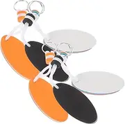 WOONEKY 6pcs Eva Floating Keychain Surfboard Pendant Bright Colored Key Float for Water Sports Fishing Sailing Canoeing Lightweight Easy to Carry