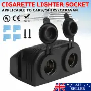 2 Way Cigarette Lighter Socket 12V Socket 12 Volt Car Outlet Splitter Waterproof