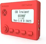 [Putikeeg] Red Mini CW Trainer, Morse Code Practice Trainer with Plastics Body for CW Morse Code Key