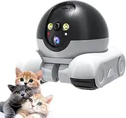 Patrol Buddy Robot Camera, Robot Camera on Wheels, 2 Way Talk 1080p WiFi Mini Patrol Buddy Cam for Cats Dogs, Night Vision (WiFi with 32G Card)