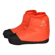 Waterproof Down Slipper Boots Lightweight Down Socks Stuffed Booties Down E1L6