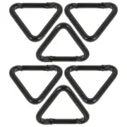6 Pcs Carabiner Key Buckle Child Camping Snap Hook Hiking Keychain Clip