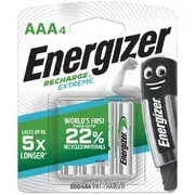 Energizer Rechargeable AAA Batteries 4 Pack