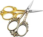 2PCS Vintage Scissors Retro Scissors Antique Scissors Craft Scissors Cross Stitch Cutting Embroidery Sewing Handcraft Craft