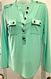 ELIE TAHARIE new very atractive style blouse size PS in lemon grass