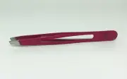Ultra Aero Tweeze Stainless Steel - RED Slant Tip