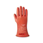 Ansell Rig Rubber Insulating Gloves, Natural Latex Rubber, Size 11, Red