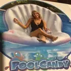 Pool Candy Giant Oyster Shell Lounge With Glitter Pearl Beach Ball NWB