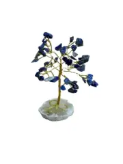 Lapis Lazuli 50 Bead Tree on Flat Agate Base