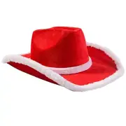 Red Cowboy Hats for Outdoor Hat for Women Western Cowboy Christmas Show Hat