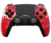 ModdedZone BLOODY HANDS Custom UN-Modded Controller Unique Design for PS5 OEM