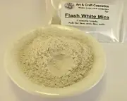 Flash White Mica High Shine Effect Natural Cosmetic Grade Home Makeup Eyeshadow