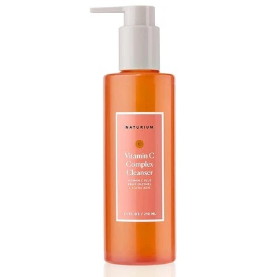 Naturium Vitamin C Complex Cleanser, Gently Exfoliating & Deeply Cleansing Foami