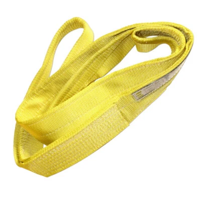 Nylon Lifting Sling 12" x 45' Eye & Eye 2-ply Web Strap for Towing Crane Recover