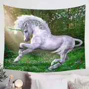 Fantasy Art Jade the Unicorn Tapestry