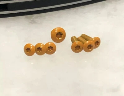 Flat Orange Screws Set For Kershaw Leek 1660 Aluminum Liner Lock Only - 7pcs