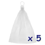 Set of 5 MUJI Face Cleansing Net for Face Wash Foaming Net W24 x D1.5 x H21 cm