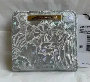 New Brahmin Melbourne JANE Iridescent Lthr Bifold Wallet MOONRISE SONIC Silver