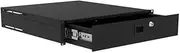 2U Tour Grade Heavy Duty Rack Drawer, 485mm Deep, Slam Lock, Key Lock, Cable Gland Knock-Outs (2U)