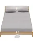 NEW Queen Size Fitted Grounding Sheet Gray Earthing 5% Silver Organic Cotton