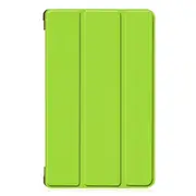 Custer Texture Colored Drawing Horizontal Flip PU Leather Case for Huawei MediaPad M5 Lite 8.0, with Three-folding Holder(Green)