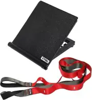 Stretching Strap with Loops - Non Elastic Stretch Band for Physical Therapy Y...