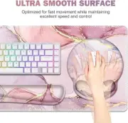 XXL Large Mouse Pad Wrist Support Set?4 in1 Gaming Mousepad Desk Pad+ Desk Mat X
