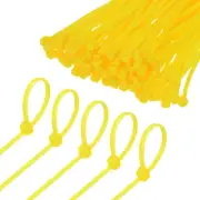 1000-Pack Nylon Zip Ties 6 Inch 11 Lbs Zip Ties for Indoor/Outdoor [Yellow]