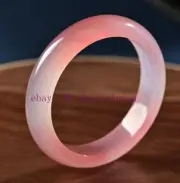Pink Jade Bangle Bracelet Jewelry Fashion Charm Chinese Natural Amulet Gifts