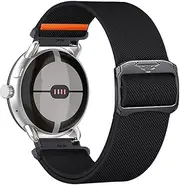 [DINGK] Watch Strap for Withings ScanWatch 42 mm Strap Soft Elastic Nylon Breathable Outdoor Sports Wear Resistant Adjustable Replacement Straps Compatible with Withings ScanWatch 42 mm Band (2)
