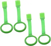 Totority 4pcs Baby Pull up Rings Playpen Bed Rail Assist Handles Safe Hanging Toys for Toddlers Comfortable Installati