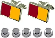 [Select Gifts] Shirt Dress Studs Rome City Italy Flag Cufflinks